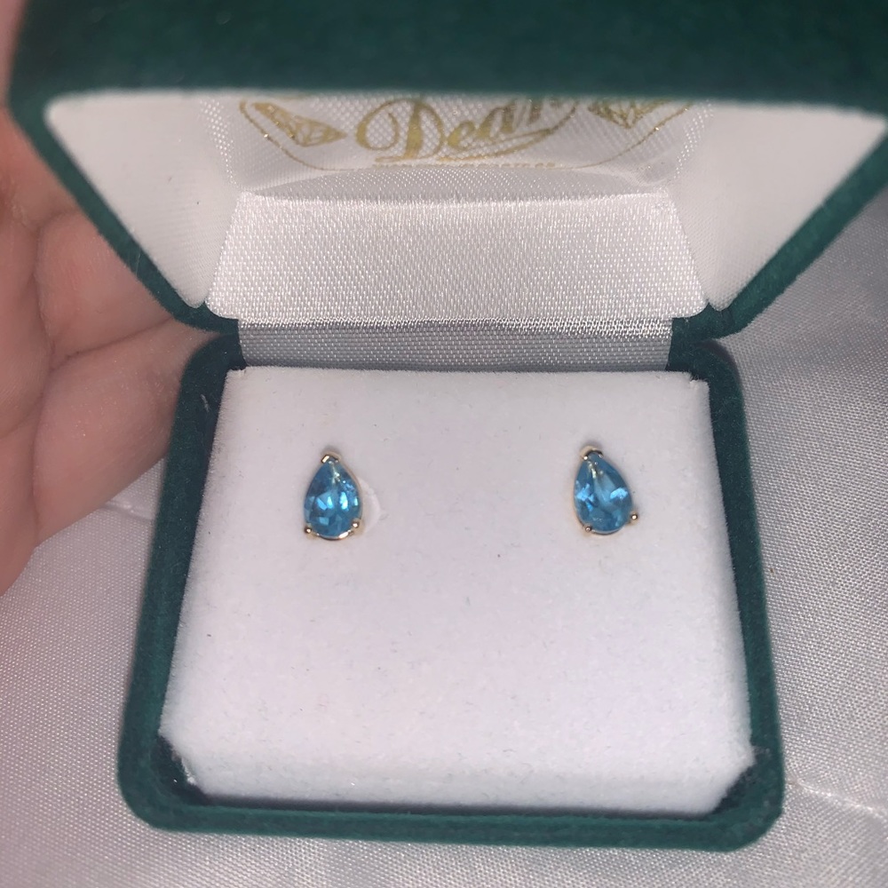Beautiful Pear Topaz Earrings